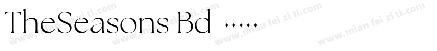 TheSeasons Bd字体转换